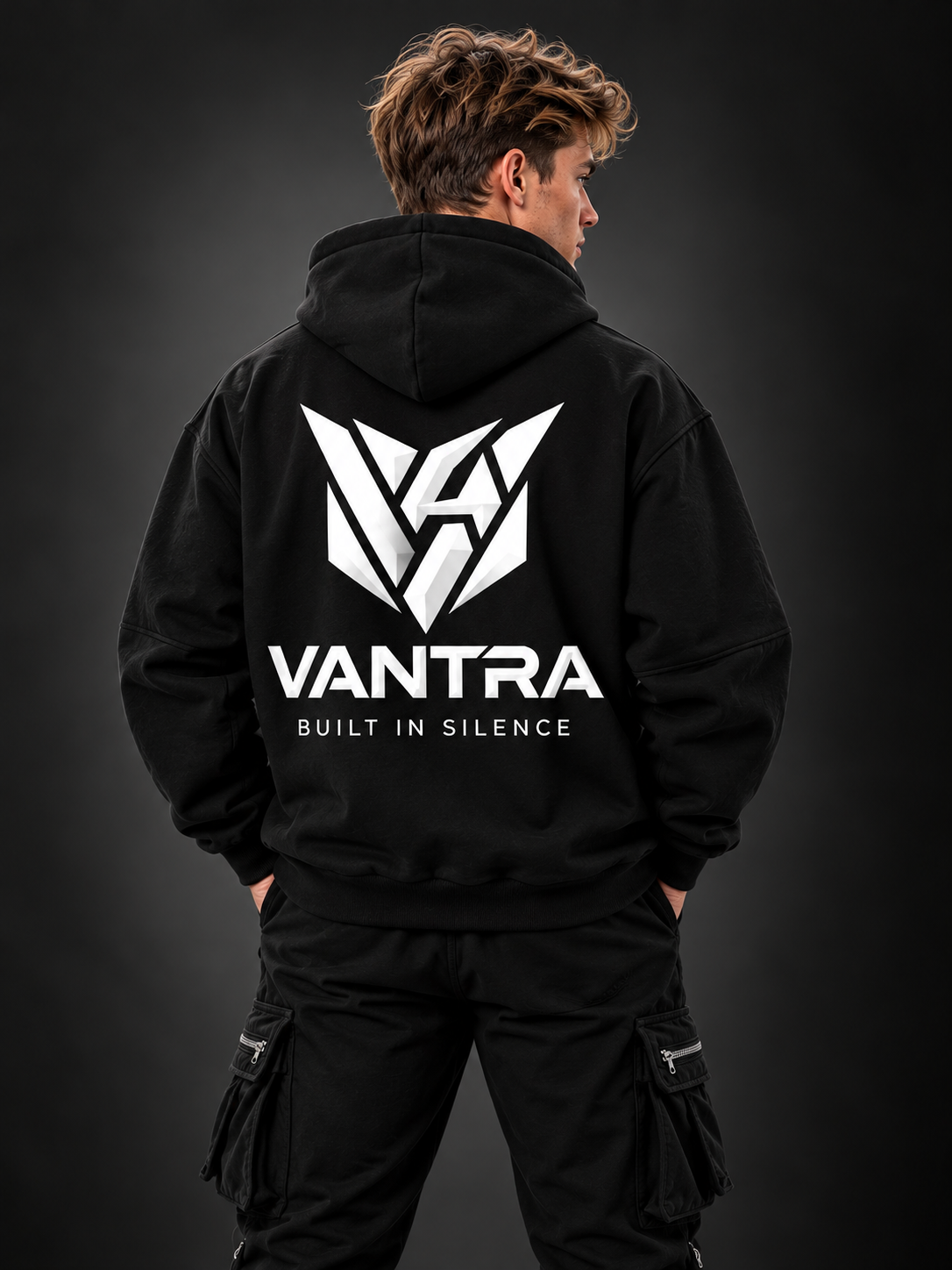 VANTRA DARK MATTER — Zip Collar Sweatshirt VANTRA
