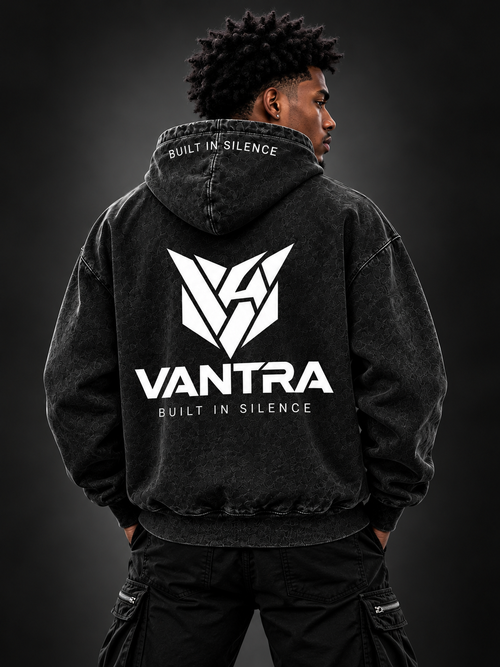 BLEACHED STREETWEAR SWEATSHIRT — VANTRA ASHES VANTRA