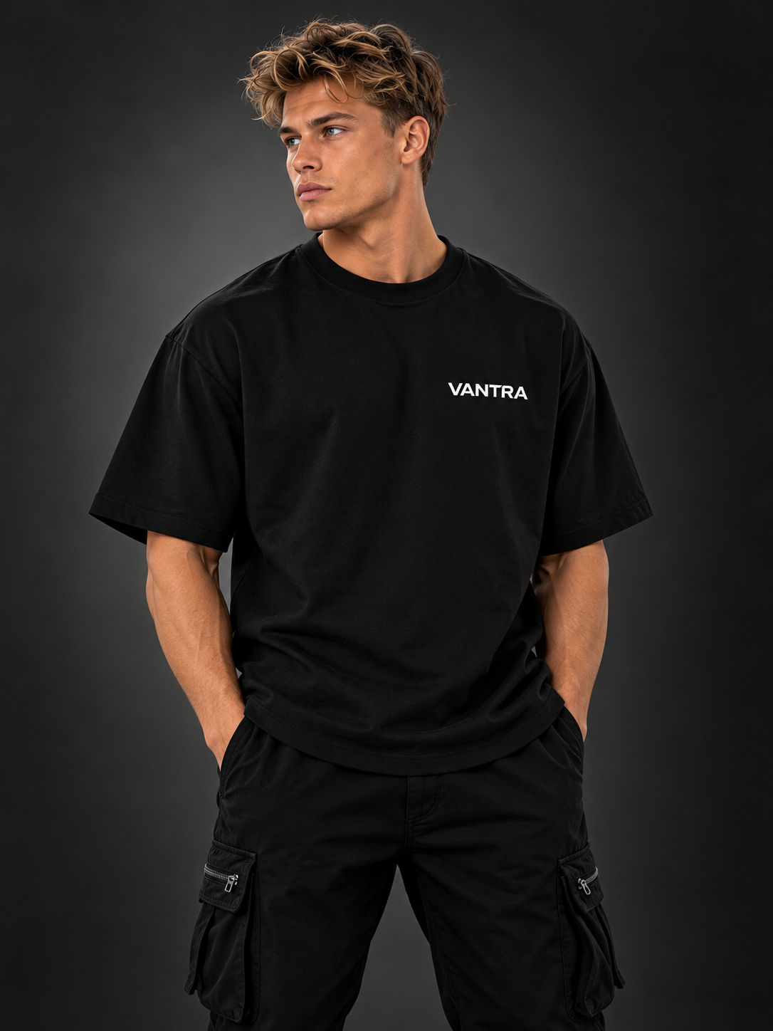 VANTRA HEAVY FIT — Oversized Heavyweight Streetwear T-Shirt VANTRA