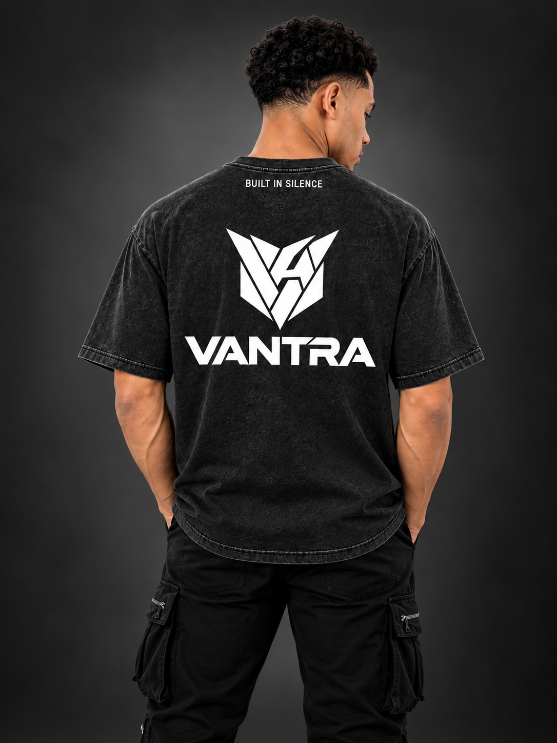 ACID WASH OVERSIZED T-SHIRT — VANTRA ACID STORM VANTRA