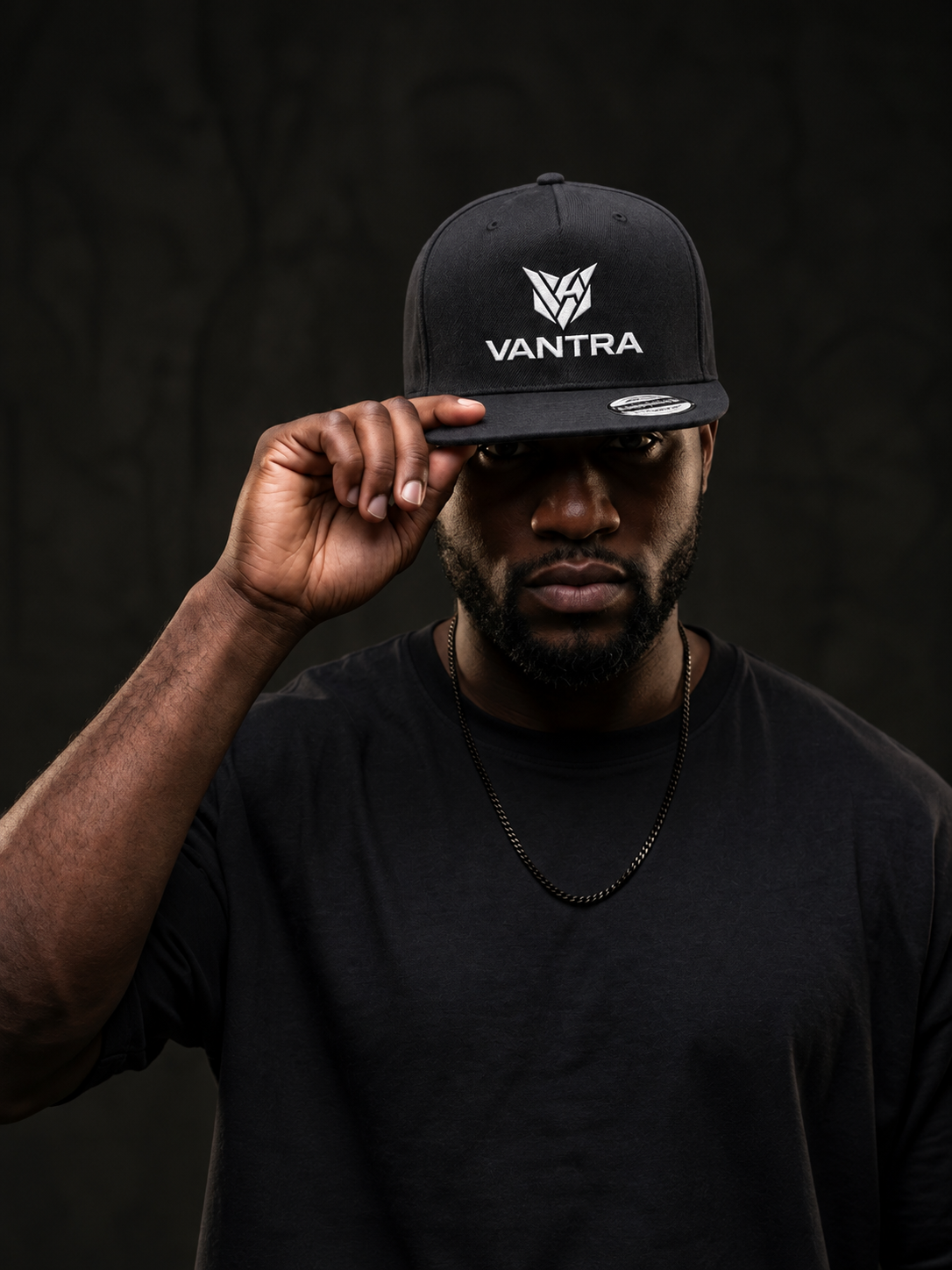 VANTRA KINGPIN — Black Streetwear Cap VANTRA